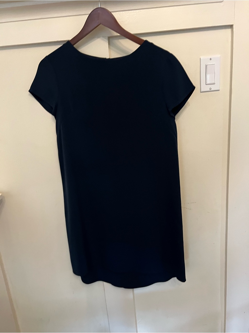Cuyana Navy 100% Silk Dress